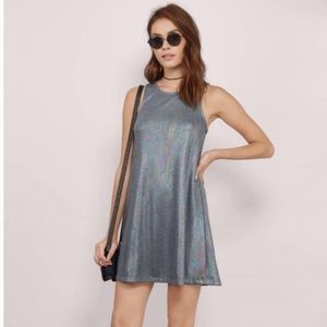 Grey holographic dress